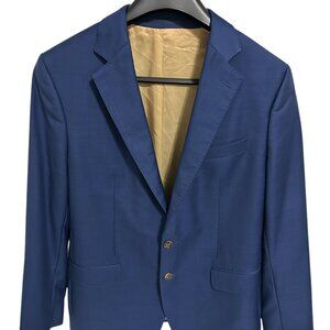 OLIVER WICKS Perennial Suit Blazer Sport Coat 42R Blue Wool